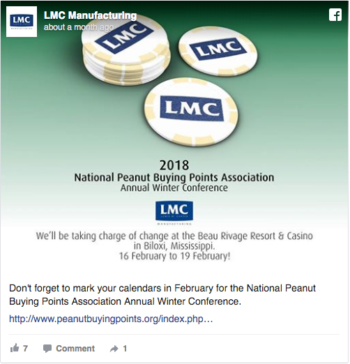 LMC to Attend 2018 National Peanut Buying Points Association Annual Winter Conference